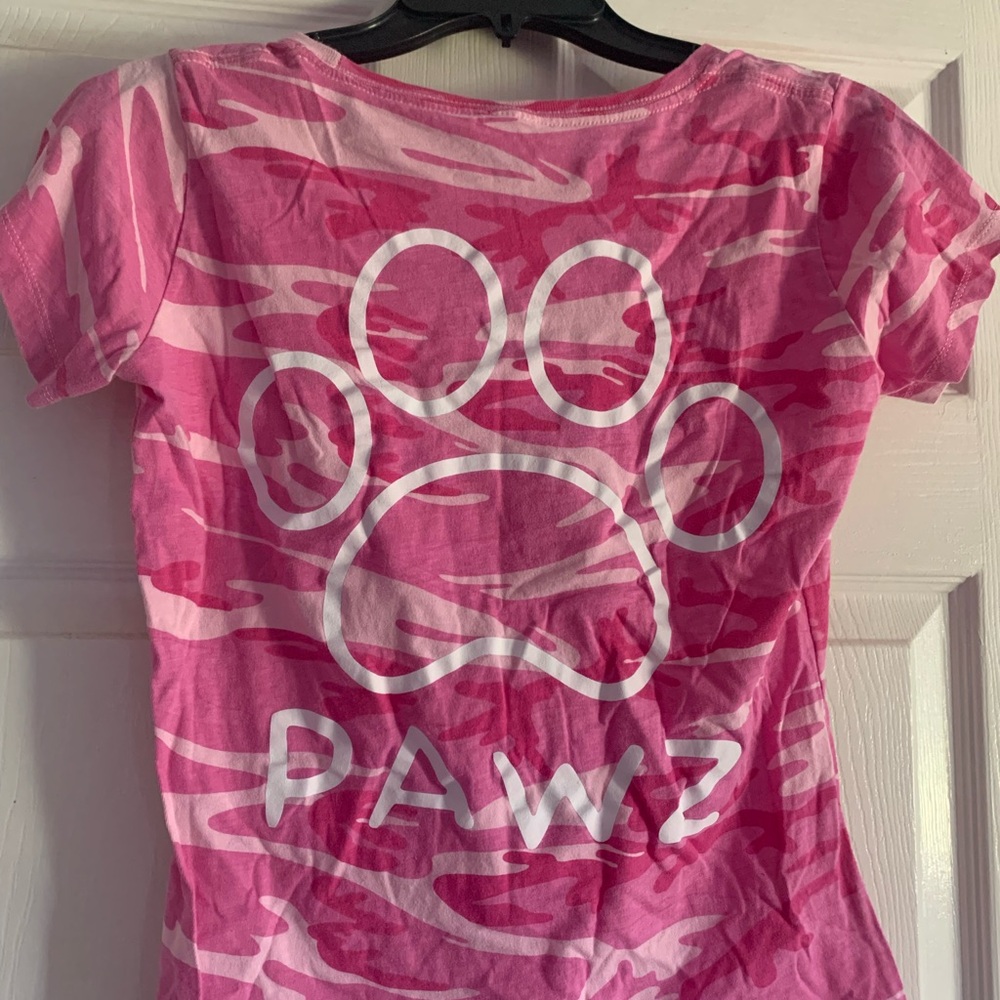 PAWZ Pink Tie-Dye Short Sleeve Tee